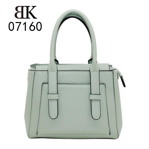 Turquoise soft pebbles pu leather tote bags supplier