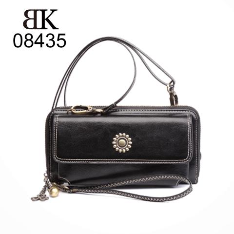  Classic simple women long wallets vintage draw belt wallets