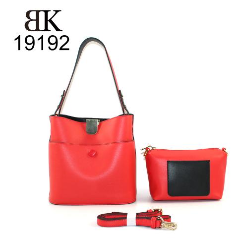 Cross body red hobo bags with inside removable small pouch