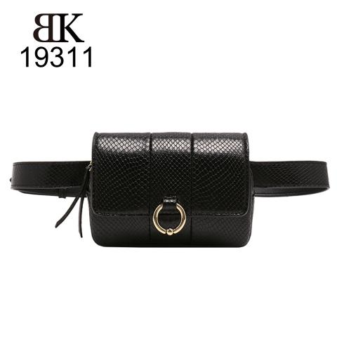 Classic black belt bag for women on hot sales