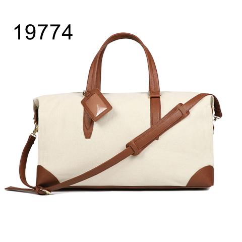 Unisex Large Weekender Overnight Travel Carry On Tote bags With Canvas Leather material