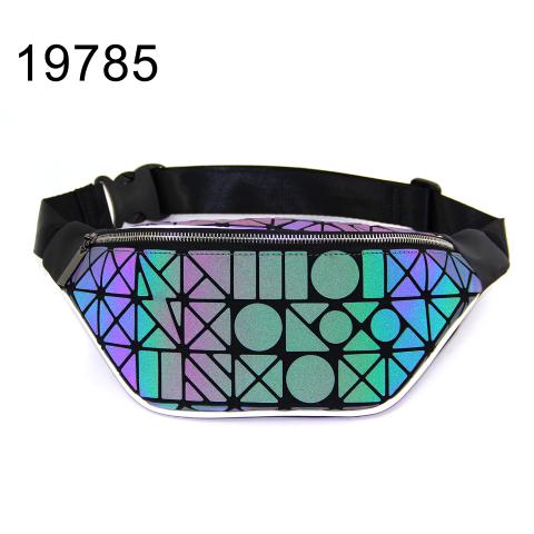 Summer hot sale laser Luminous geometric waist bag for women 