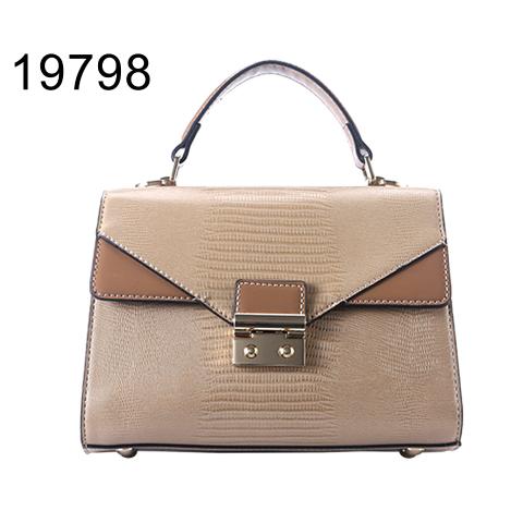 2021 ladies fashion shoulder bag with push-lock in front